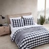 Eddie Bauer Twin Quilt Set Cotton Reversible Bedding with Matching Sham Home Decor for All Seasons Lakehouse Plaid Light Grey TwinTwin Dark Grey