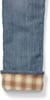 Eddie Bauer Womens Boyfriend FlannelLined JeansPetite Washed Indigo