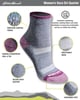 Eddie Bauer Womens Dura Dri Moisture Control 6Pair Quarter SocksOatmeal Assorted 6 Pairs