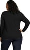 Eddie Bauer Womens Essentials Ribbed Crew LongSleeve ShirtPlus Black