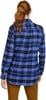 Eddie Bauer Womens Expedition Performance Flannel 20 ShirtPetite Blue Topaz