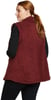 Eddie Bauer Womens Fireside Plush VestPetite Dusty Red