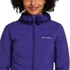 Eddie Bauer Womens MotionLoft Hybrid Down JacketRegular Deep Eggplant