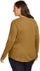 Eddie Bauer Womens Myriad ThermalJersey Mix HenleyPlus Antique Bronze