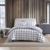 Eddie Bauer  King Duvet Cover Set Soft Cotton Bedding with Matching Shams Modern Plaid Home Decor Bunkhouse Charcoal KingCharcoal King