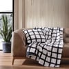 Throw & Pillow Cover Set Bunkhouse Plaid Grey