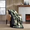 Trailhead Plaid Green Throw