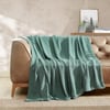 Eddie Bauer  Twin Blanket Lightweight Cotton Bedding Home Decor for All Seasons Herringbone OffWhite TwinKing Green