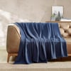 Eddie Bauer  Twin Blanket Lightweight Cotton Bedding Home Decor for All Seasons Herringbone OffWhite TwinKing Navy