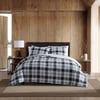 Eddie Bauer  Twin Comforter Set Cotton Reversible Bedding with Matching Sham Stylish Home Decor Lewis Navy TwinTwin