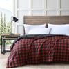 Eddie Bauer  Twin Duvet Cover Set Cotton Reversible Bedding Buffalo Plaid Home Decor for All Seasons RedBlack TwinBlanket Queen RedBlack