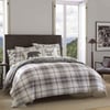 Eddie Bauer  Twin Duvet Cover Set Cotton Reversible Bedding with Matching Sham Plaid Home Decor for All Seasons Alder CharcoalRed TwinQueen Duvet Set