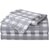 Eddie Bauer  Twin Sheets Cotton Percale Bedding Set Crisp amp Cool Home Decor Eddies Oar 3 pieces Twin White and BlueFull Lakehouse Plaid GreyWhite