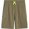 Eddie Bauer Boys Shorts  Stretch Fit Pull On Cargo Tech Shorts for Boys 420Olive