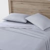 Eddie Bauer Home Sheets Cotton Percale Bedding Set Crisp  Cool Stylish Home Decor4 pcs Queen Northern Plaid GreyWhiteTicking Stripe Navy