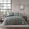 Eddie Bauer King Comforter Set Reversible Microsuede Bedding with Matching Shams Casual Home Decor Rugged Plaid Brown KingRugged Navy