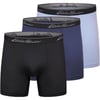 Eddie Bauer Mens 5 No Fly Performance Boxer Brief Underwear 3 Pack or 4 PackBrushed BlackDusty IndigoBlue Smoke