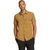 Eddie Bauer Mens Atlas Exploration Flex ShortSleeve ShirtRegular Bronze