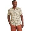 Eddie Bauer Mens Baja ShortSleeve Shirt  PrintRegular Ecru