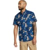 Eddie Bauer Mens Baja ShortSleeve Shirt  PrintRegular Water