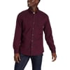 Eddie Bauer Mens Eddies Favorite Flannel Classic Fit Shirt  SolidRegular Burgundy