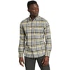 Eddie Bauer Mens Eddies Favorite Flannel Shirt  SlimTall Lt Charcoal Htr