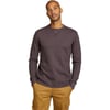 Eddie Bauer Mens Eddies Favorite Ultrasoft Thermal CrewRegular Aubergine