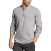 Eddie Bauer Mens Eddies Favorite Ultrasoft Thermal HenleyRegular Light Heather Gray Gray