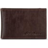 Eddie Bauer Mens Signature Logo Leather Bifold Money Clip Wallet with 3 Card Slots and RFID ProtectionBrown