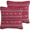 Eddie Bauer Throw Pillow Cover Set Embroidered Home Dcor All Season Bedding Classic Fair Isle Red 2 Piece 20 x 20Eddie Bauer Throw Pillow Cover Set Embroidered Home Dcor All Season Bedding Classic Fair Isle Red 2 Piece 20 x 20