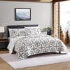 Bonus Quilt Set King Arrowhead Charcoal/Ivory