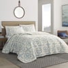 Quilt Set King Arrowhead Blue/Ivory