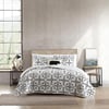 Quilt Set King Arrowhead Charcoal/Ivory