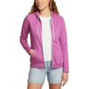 Eddie Bauer Womens Camp Fleece FullZip HoodieDeep Magenta