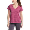 Eddie Bauer Womens Coast and Climb ShortSleeve VNeck TShirtBerry