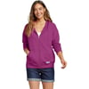 Eddie Bauer Womens Cozy Camp FullZip HoodieRegular Deep Magenta