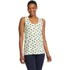 Eddie Bauer Womens Everday Essentials Tank Top  PrintPetite Ivory