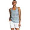 Eddie Bauer Womens Everday Essentials Tank Top  PrintPetite Slate Blue