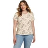 Eddie Bauer Womens Everyday Essentials ShortSleeve TShirt  PrintedTall Ivory