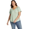 Eddie Bauer Womens Everyday Essentials ShortSleeve TopCeladon