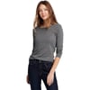 Eddie Bauer Womens Favorite LongSleeve Crewneck TShirtTall Med Htr Gray