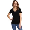 Eddie Bauer Womens Favorite ShortSleeve VNeck TShirtBlack