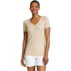 Eddie Bauer Womens Favorite ShortSleeve VNeck TShirtEcru