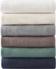 Eddie Bauer  Queen Blanket Lightweight Cotton Bedding Home Decor for All Seasons Herringbone Bone QueenNavy