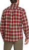 imageEddie Bauer Mens Regular Fit Field Flannel LongSleeve Shirt PatternedBurgundy