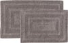 imageEddie Bauer  Bathroom Rugs Set Soft Tufted Cotton Bathroom Decor Super Absorbent ampamp Quick Dry Logan Chrome Grey 2 PieceMedium Brown