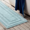 imageEddie Bauer  Bathroom Rugs Set Soft Tufted Cotton Bathroom Decor Super Absorbent ampamp Quick Dry Logan Chrome Grey 2 PieceTurquoise