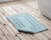 imageEddie Bauer  Bathroom Rugs Set Soft Tufted Cotton Bathroom Decor Super Absorbent ampamp Quick Dry Logan Chrome Grey 2 PieceTurquoise