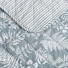 imageEddie Bauer  Twin Quilt Set Reversible Bedding with Matching Sham Lightweight Home Decor for All Seasons Hidden Lake Blue TwinFern Garden Green