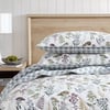 imageEddie Bauer  Twin Quilt Set Reversible Bedding with Matching Sham Lightweight Home Decor for All Seasons Hidden Lake Blue TwinFlower Field Green